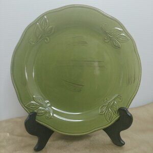 3 North  Crest Home 8.5" Green Salad Plate W/Leaf's New
